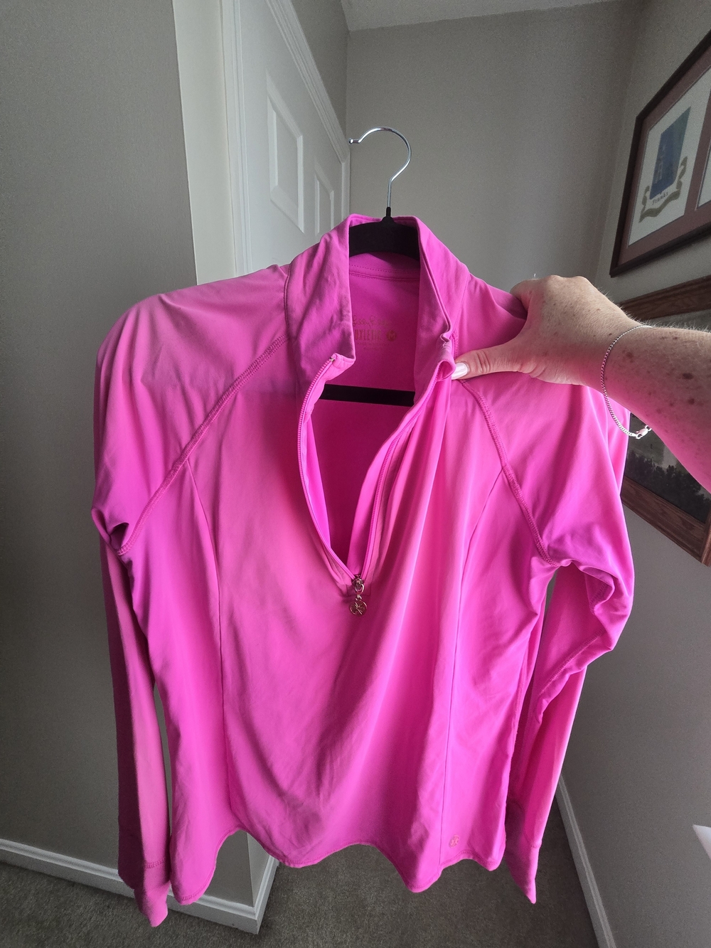Lilly Pulitzer Hot Pink Luxletic Active Top
